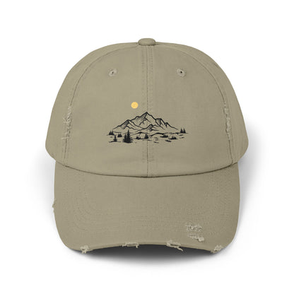 Distressed Cap - Mountain Design