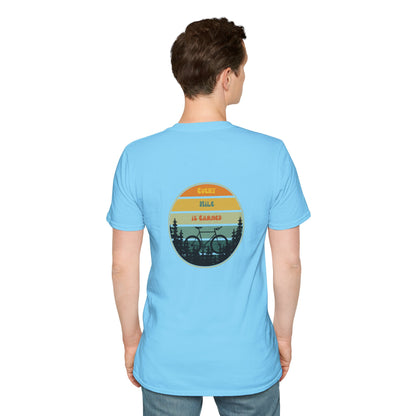 Unisex T-Shirt - Every Mile Is Earned (2-sided graphic)