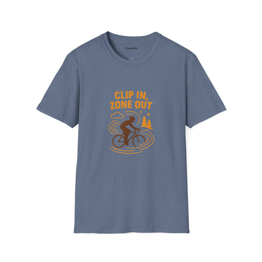 Unisex T-Shirt - Cyclist Clip in, Zone Out