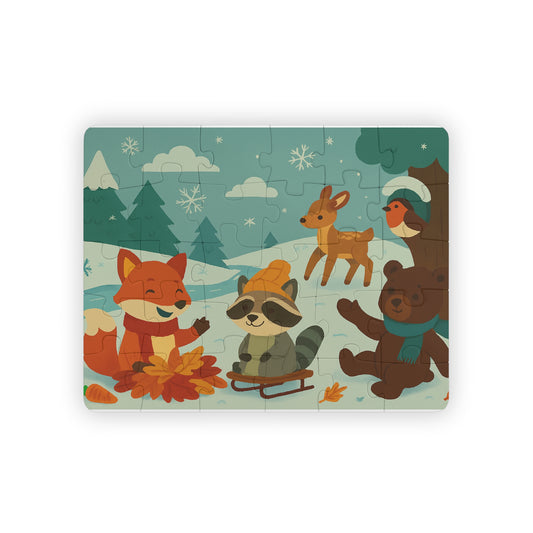 Charming Kids' Winter Puzzle - 30-Piece