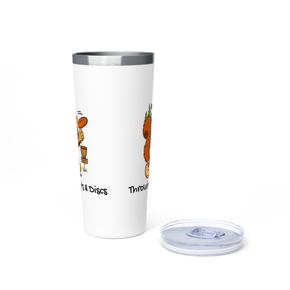 Stainless Steel Tumbler - Throwin' Nuts & Discs, 22oz