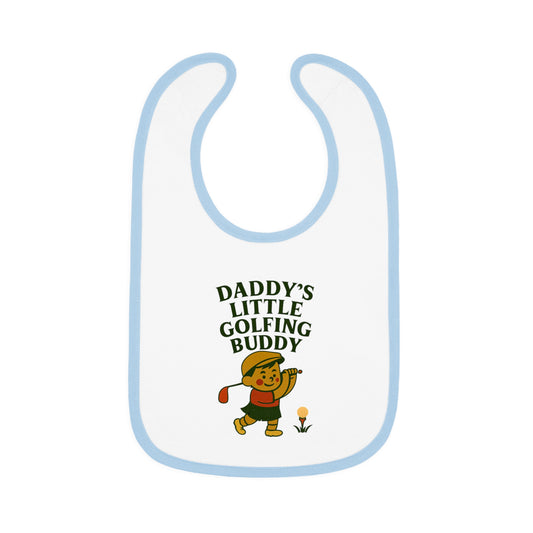 Cute Baby Bib - Daddy's Little Golfing Buddy - Boy
