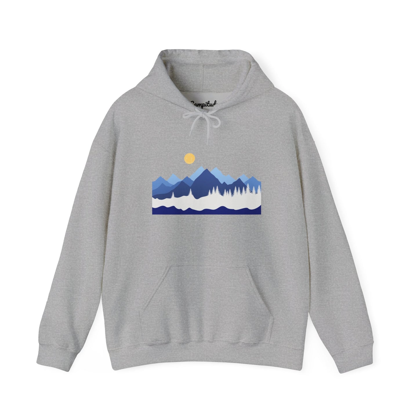 Unisex Hoodie - Mountain View with Sun