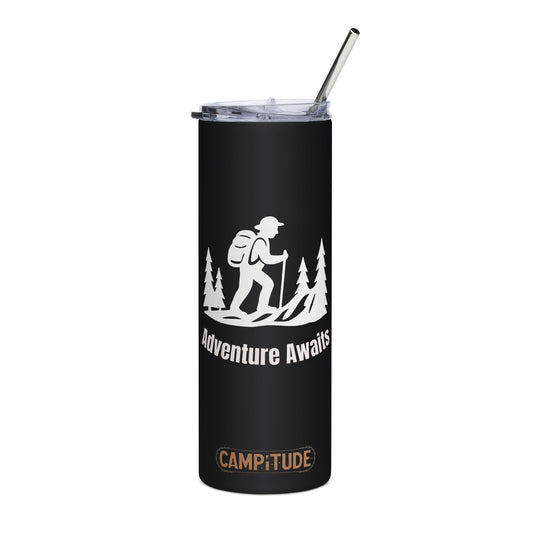 Stainless Steel Tumbler - Trail Tested Hiking Tumbler (White), 20oz