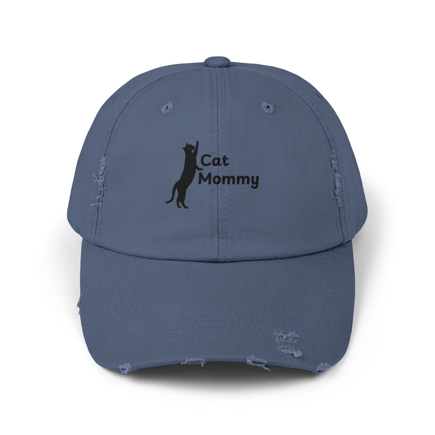 Distressed Cap - Cat Mommy