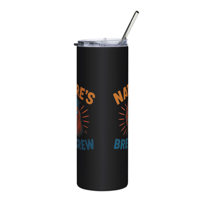 Stainless Steel Tumbler - Nature's Brew Crew , 20oz (Bear Claw)