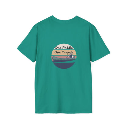 Unisex T-Shirt - One Paddle, One Purpose (2-sided graphic)