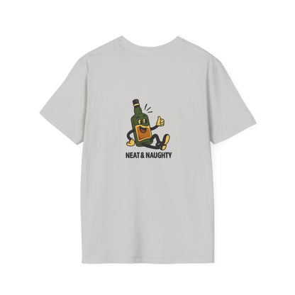 Unisex T-Shirt - Neat & Naughty - Scotch/Bourbon (2-sided graphic)