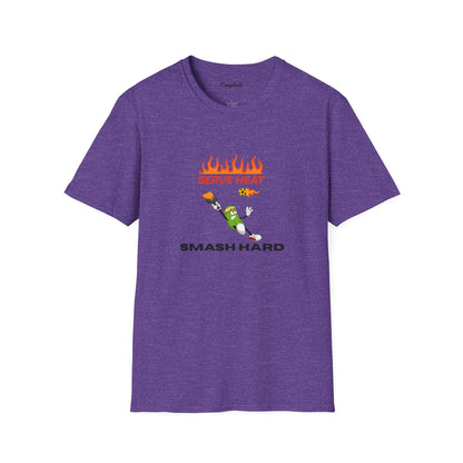 Unisex T-Shirt - Serve Heat Smash Hard
