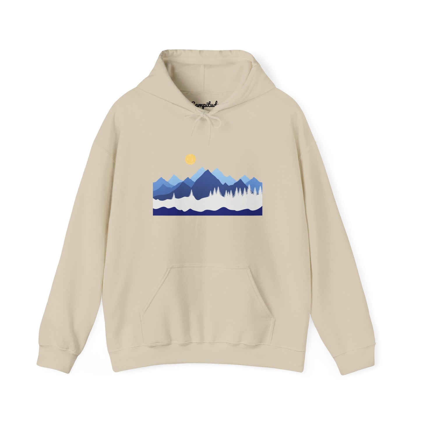 Unisex Hoodie - Mountain View with Sun