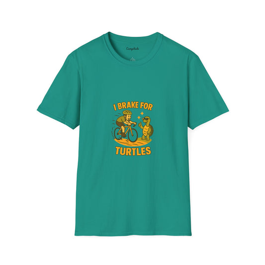 Unisex T-Shirt - Cyclist I Brake for Turtles
