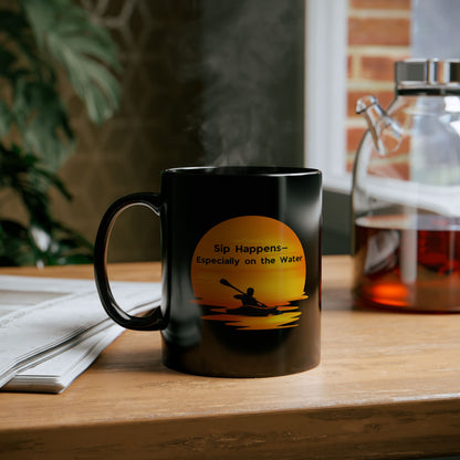 Ceramic Coffee Mug -  Sip Happens - Especially On the Water