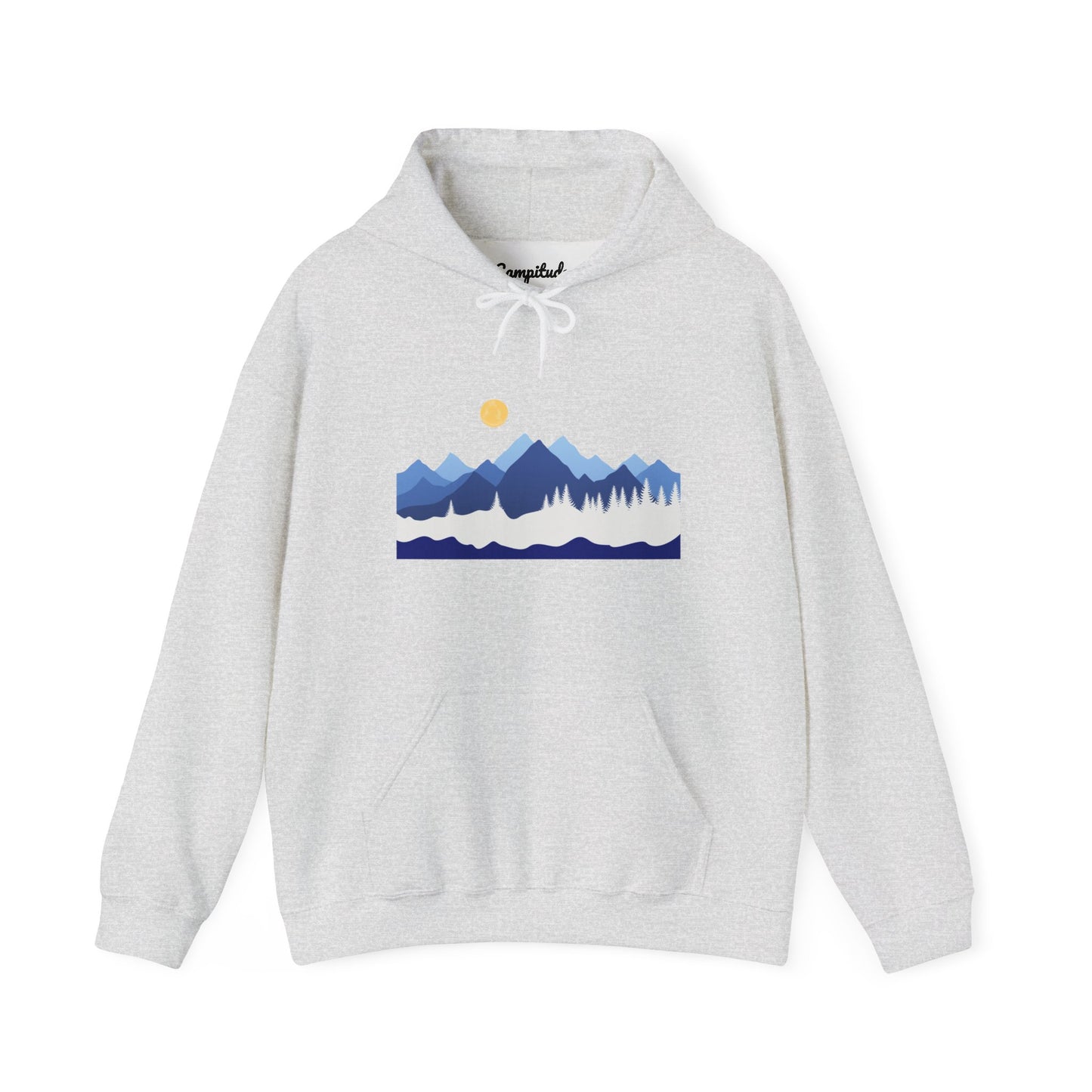 Unisex Hoodie - Mountain View with Sun