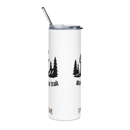 Stainless Steel Tumbler - Trail Tested Hiking Tumbler (White), 20oz