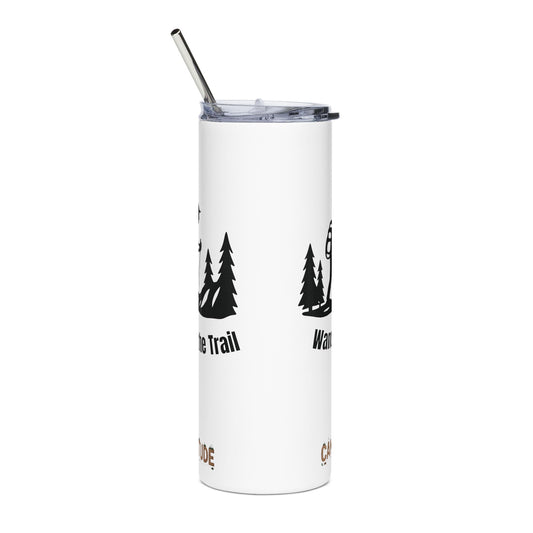 Stainless Steel Tumbler - Trail Tested Hiking Tumbler (White), 20oz
