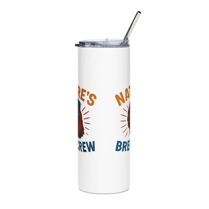 Stainless Steel Tumbler - Nature's Brew Crew , 20oz (Bear Claw)