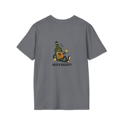Unisex T-Shirt - Neat & Naughty - Scotch/Bourbon (2-sided graphic)