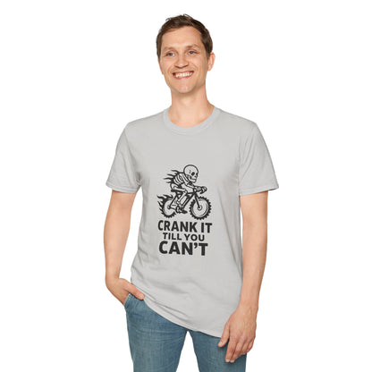 Unisex T-Shirt - Cool Skeleton Bike Rider