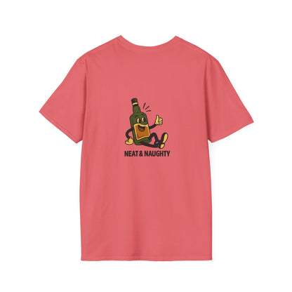 Unisex T-Shirt - Neat & Naughty - Scotch/Bourbon (2-sided graphic)