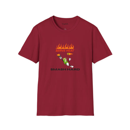 Unisex T-Shirt - Serve Heat Smash Hard