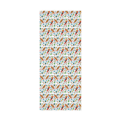 Eco-Friendly Canoe-Themed Gift Wrap Paper