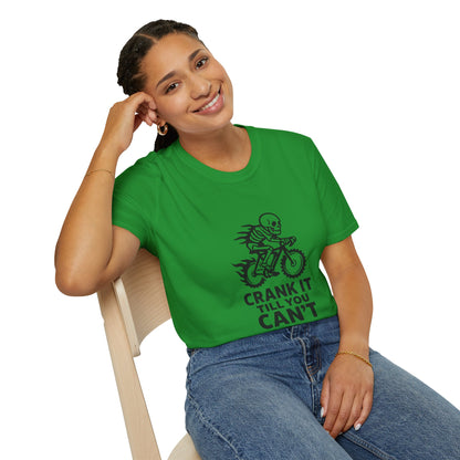 Unisex T-Shirt - Cool Skeleton Bike Rider