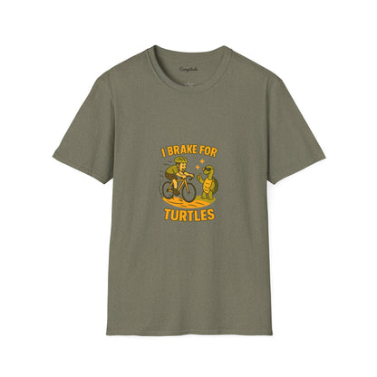 Unisex T-Shirt - Cyclist I Brake for Turtles