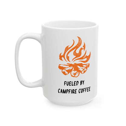 Ceramic Coffee Mug - Fueled By Campfire Coffee