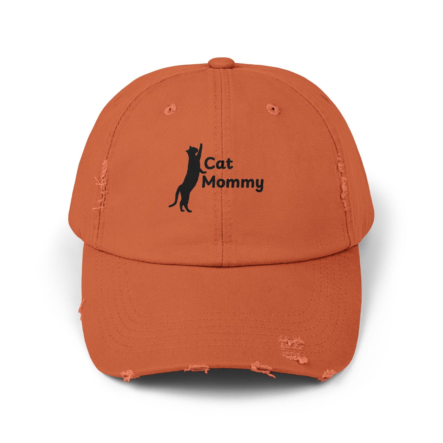 Distressed Cap - Cat Mommy
