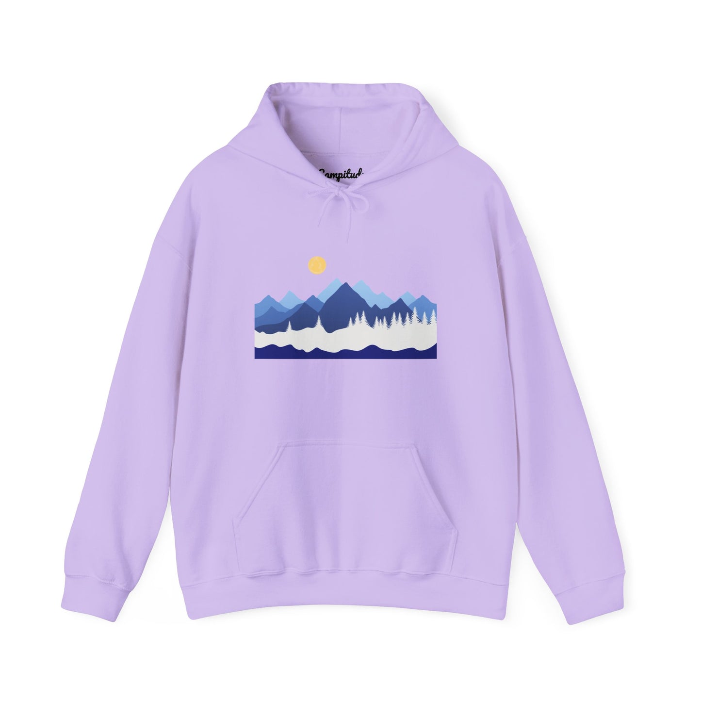 Unisex Hoodie - Mountain View with Sun