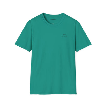 Unisex T-Shirt - Plan for the Day Camping & Bourbon (2-sided graphic)