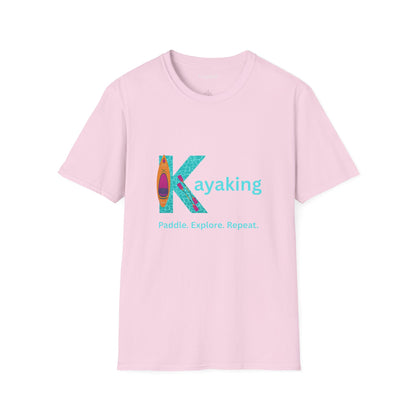 Unisex T-Shirt - Kayak, Paddle, Explore, Repeat