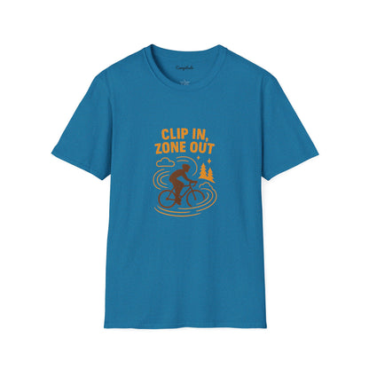 Unisex T-Shirt - Cyclist Clip in, Zone Out