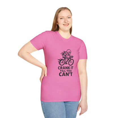 Unisex T-Shirt - Cool Skeleton Bike Rider