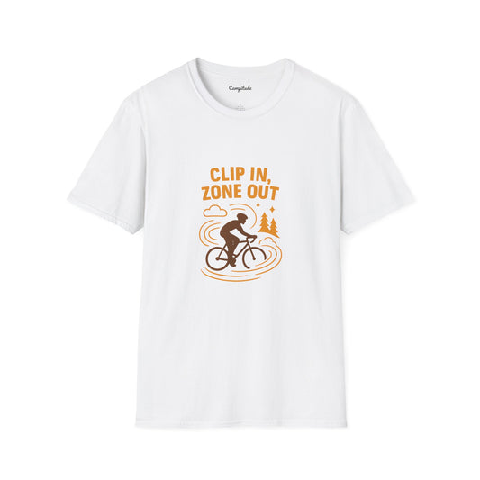 Unisex T-Shirt - Cyclist Clip in, Zone Out