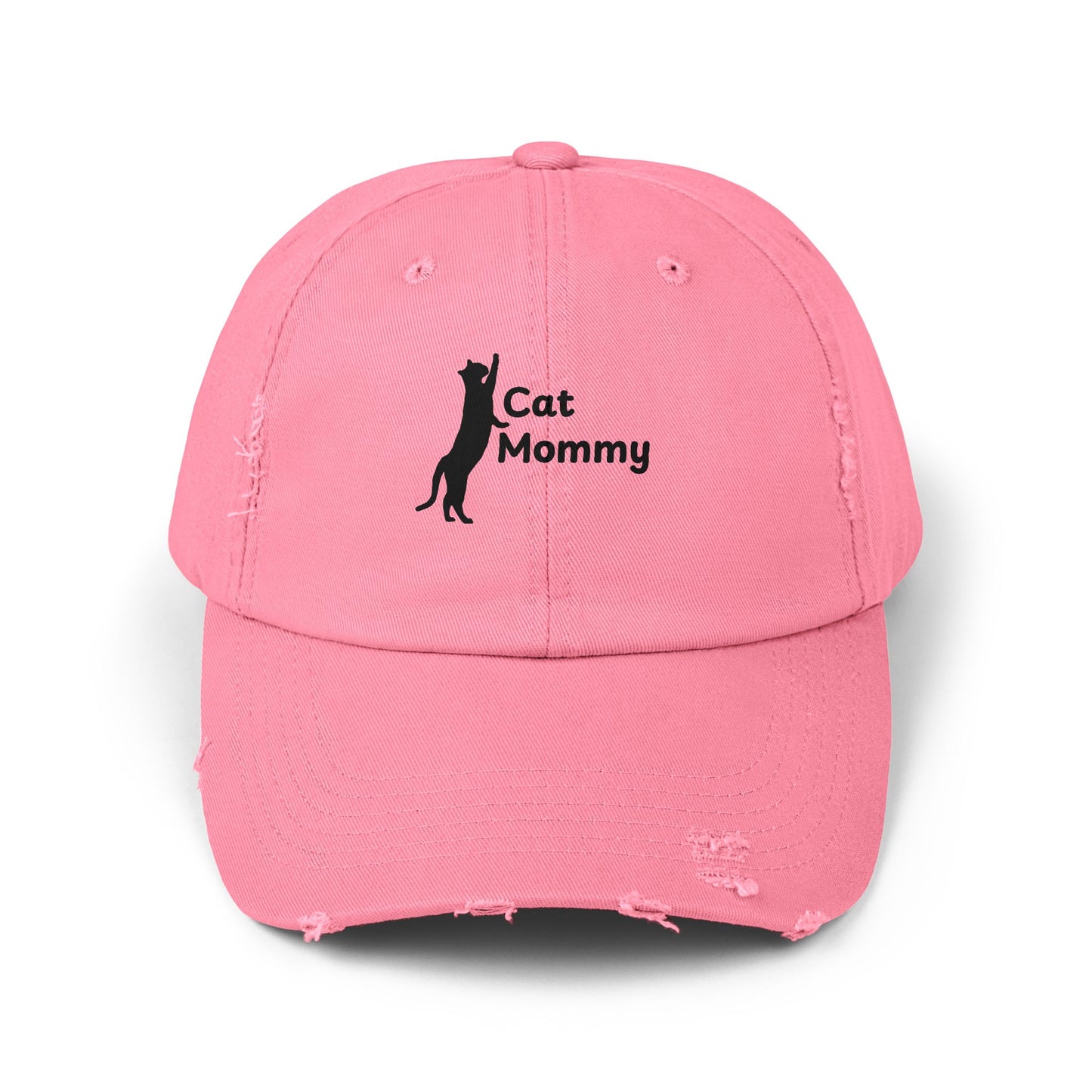 Distressed Cap - Cat Mommy