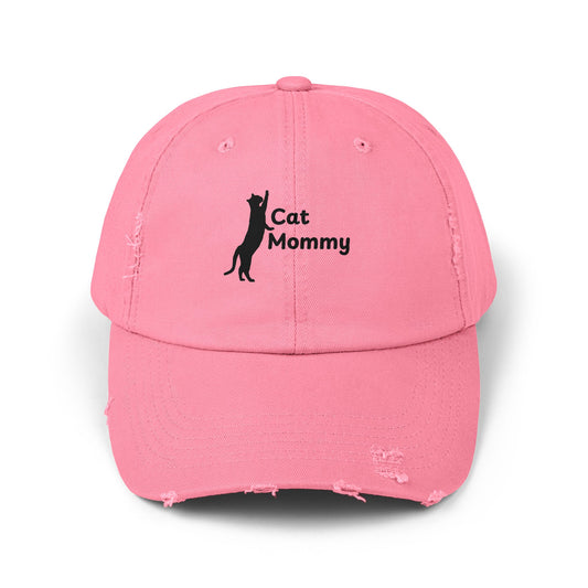 Distressed Cap - Cat Mommy