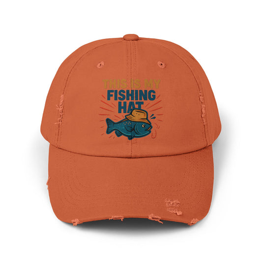 Distressed Cap -This is My Fishing Hat