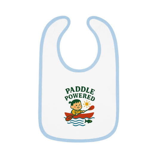 Cute Baby Bib - Paddle Powered - Girl