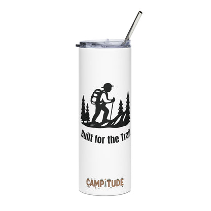 Stainless Steel Tumbler - Trail Tested Hiking Tumbler (White), 20oz