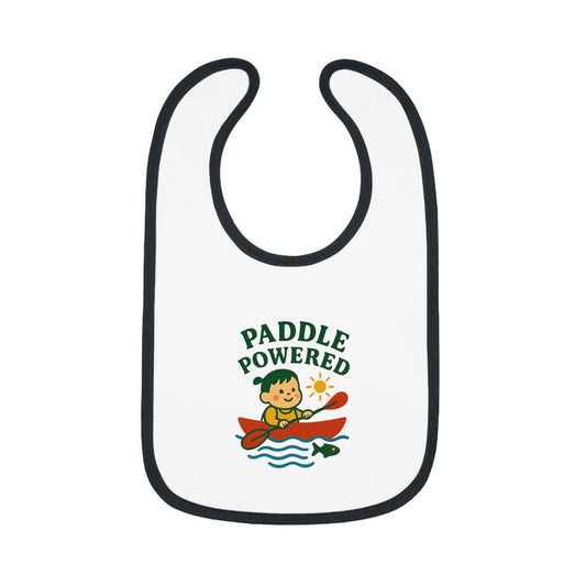 Cute Baby Bib - Paddle Powered - Girl