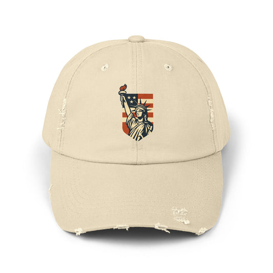 Distressed Cap - Vintage Lady Liberty