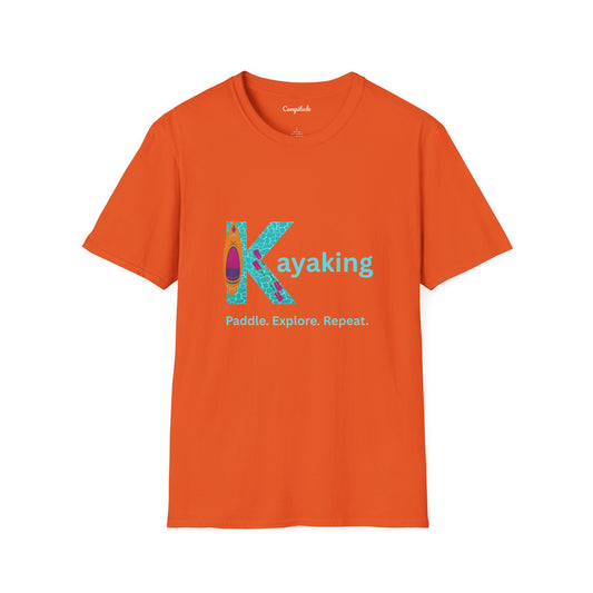 Unisex T-Shirt - Kayak, Paddle, Explore, Repeat