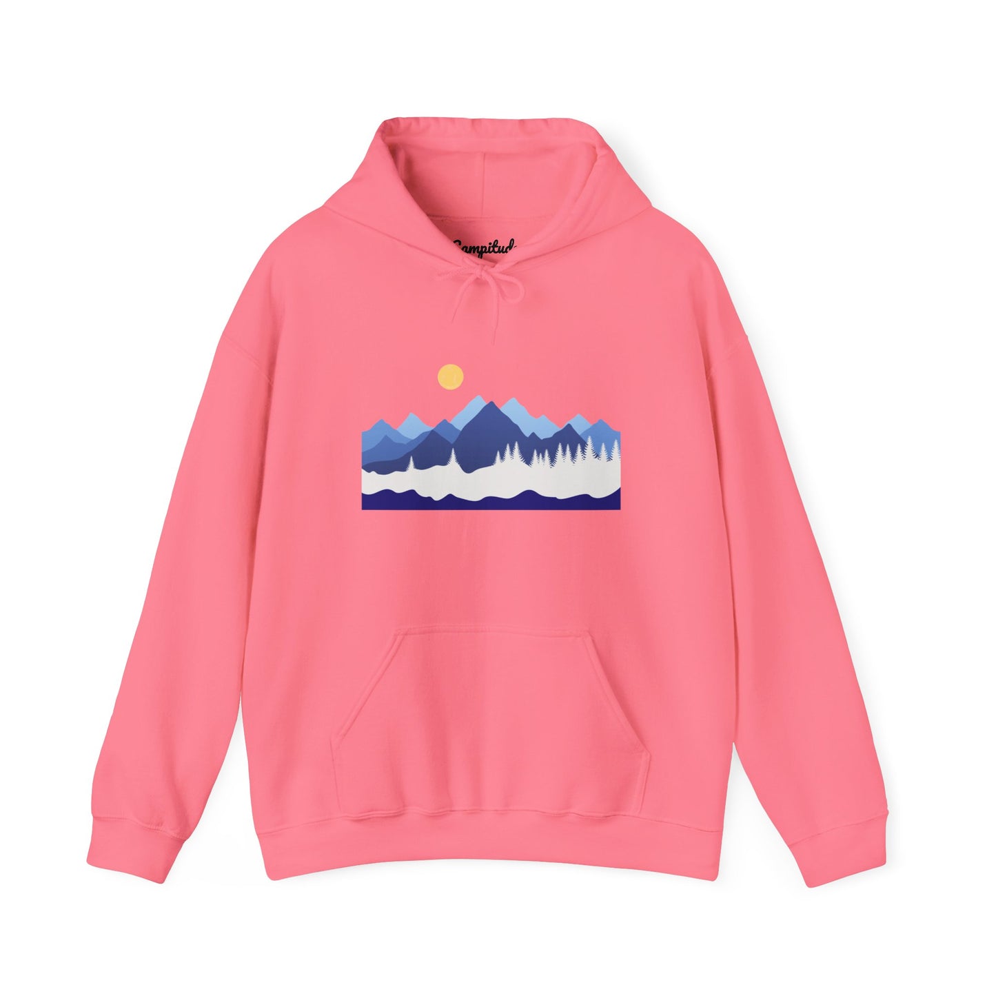 Unisex Hoodie - Mountain View with Sun