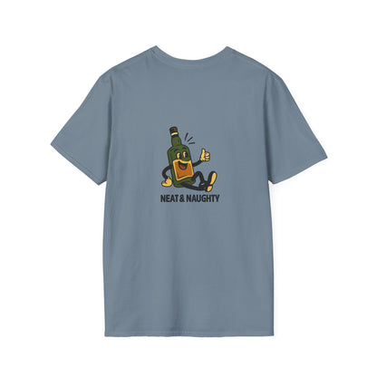 Unisex T-Shirt - Neat & Naughty - Scotch/Bourbon (2-sided graphic)