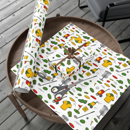 Eco-Friendly Disc-Golf Themed Gift Wrap Paper