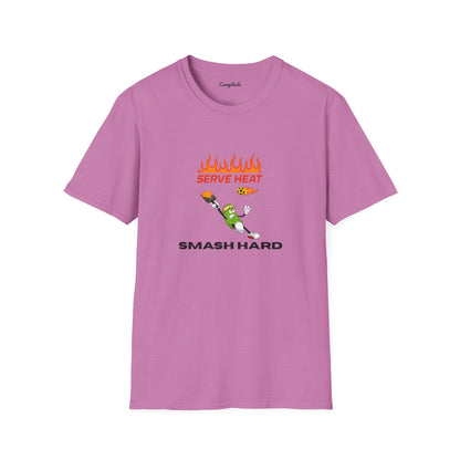 Unisex T-Shirt - Serve Heat Smash Hard