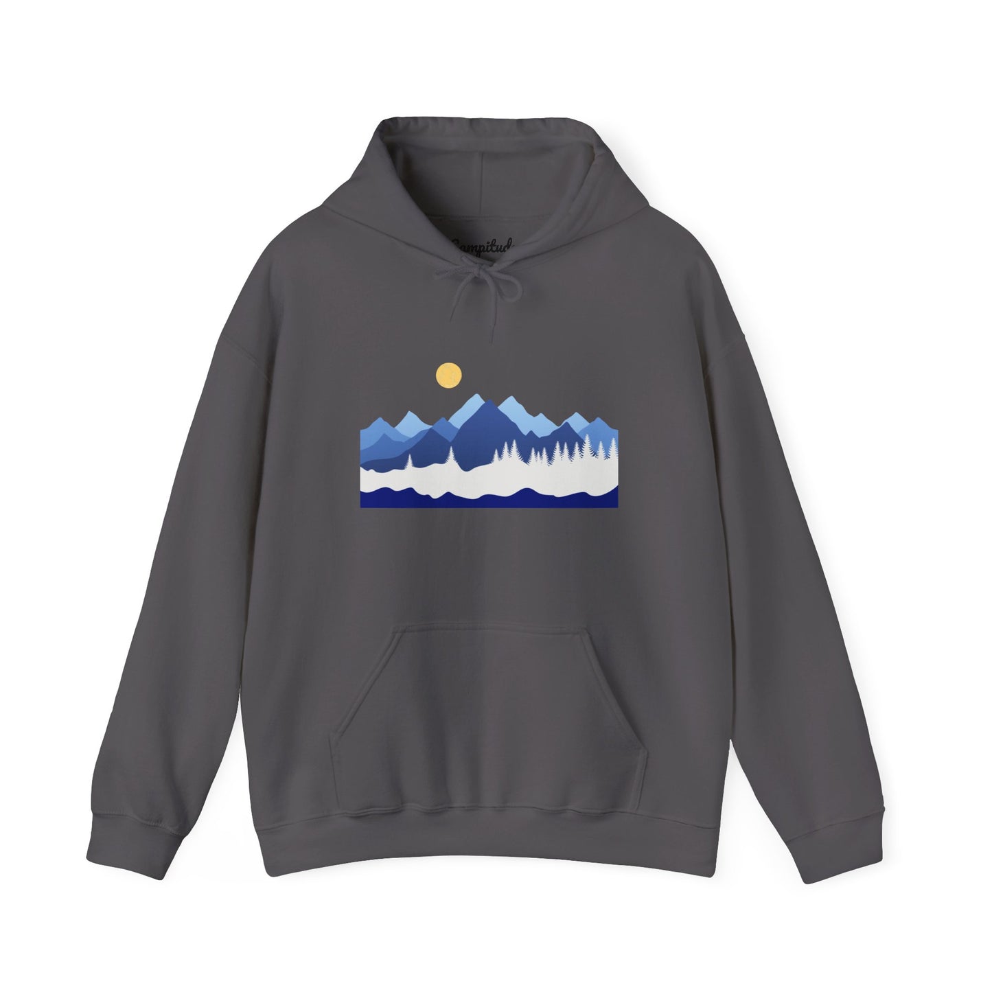 Unisex Hoodie - Mountain View with Sun