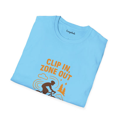 Unisex T-Shirt - Cyclist Clip in, Zone Out