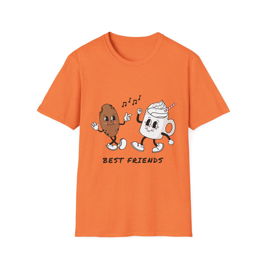 Unisex T-Shirt - Funny Best Friends Coffee & Cookie